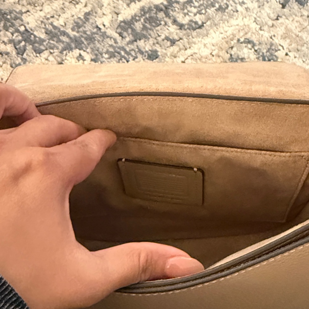 Coach 2 way suede/ leather bag - Picture 12 of 16